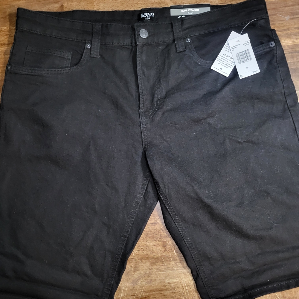 Buffalo David Bitton Black Denim Shorts